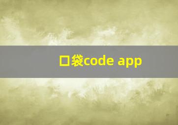 口袋code app